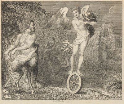 Pan i Fortuna autorstwa William Blake