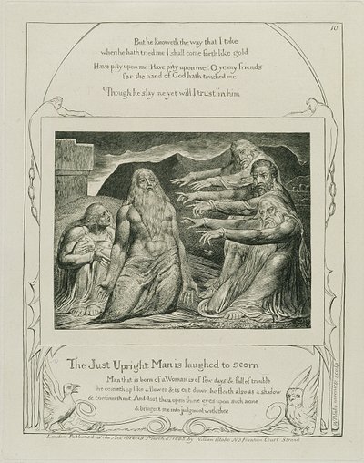 Tablica 14, z „Ilustracji Księgi Hioba”, 1825 (rycina) autorstwa William Blake