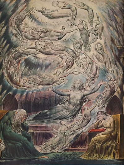 Sen królowej Katarzyny, ok. 1825 r. autorstwa William Blake