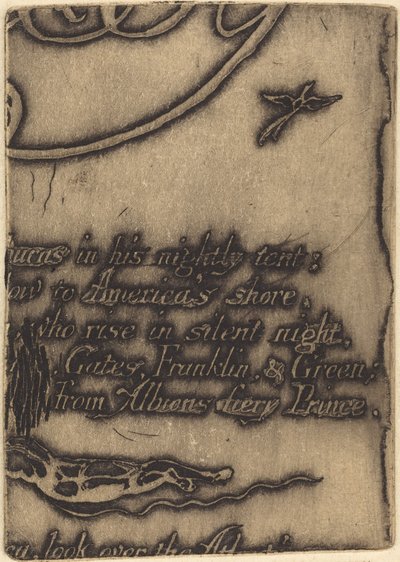 Ponowne uderzenie z fragmentu anulowanej płyty dla "Proroctwa" autorstwa William Blake