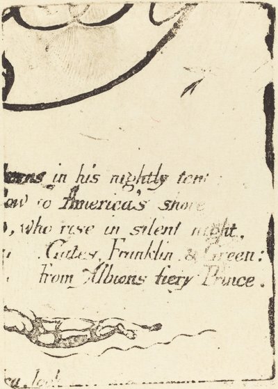 Ponowne uderzenie z fragmentu anulowanej płyty dla "Proroctwa" autorstwa William Blake