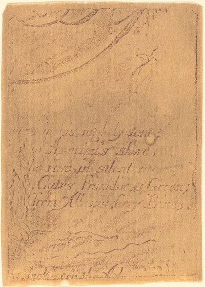 Ponowne uderzenie z fragmentu anulowanej płyty dla "Proroctwa" autorstwa William Blake