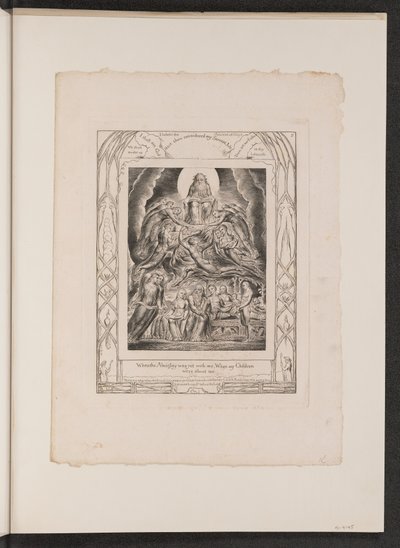 Szatan przed tronem Boga autorstwa William Blake