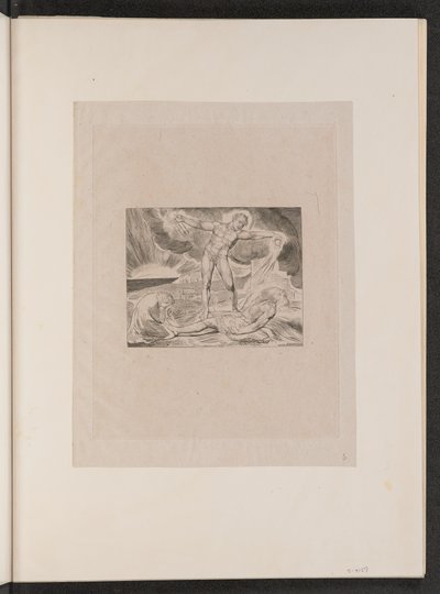 Szatan bijący Hioba wrzodami autorstwa William Blake