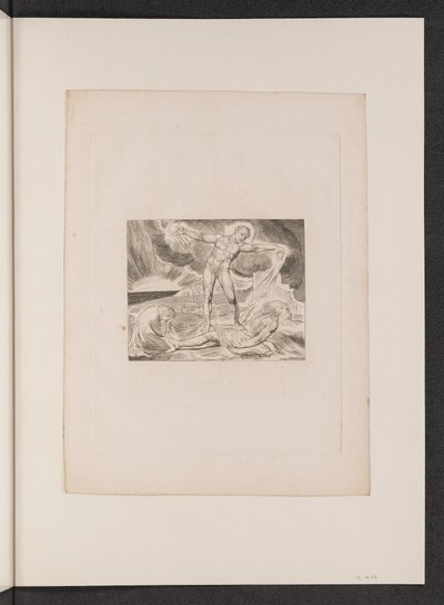 Szatan bijący Hioba wrzodami, 1825. autorstwa William Blake