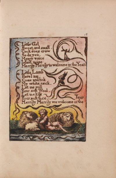 Pieśni niewinności i doświadczenia, płyta 12, wiosna (Bentley 23) autorstwa William Blake
