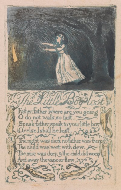 Pieśni niewinności i doświadczenia, płyta 16, „The Little Boy Lost” (Bentley 13) autorstwa William Blake