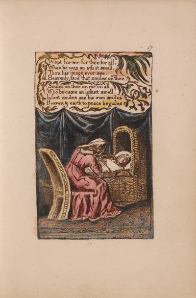 Pieśni niewinności i doświadczenia, płyta 17, pieśń kołyskowa (Bentley 17) autorstwa William Blake