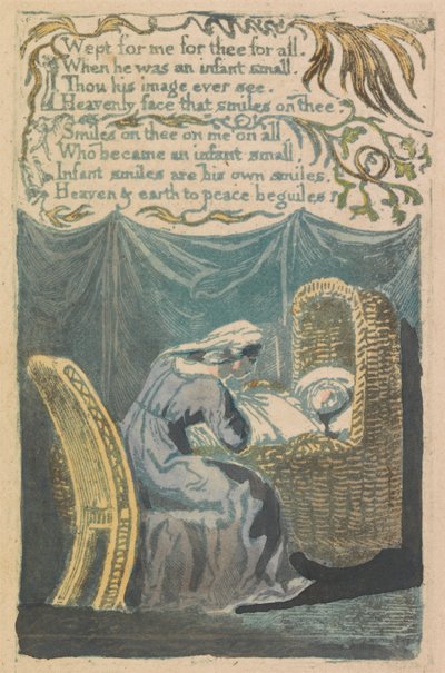 Pieśni niewinności i doświadczenia, płyta 26, „A Cradle Song” (Bentley 16) autorstwa William Blake