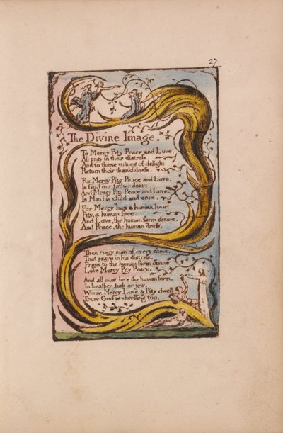 Pieśni o niewinności i doświadczeniu, płyta 27, Obraz Boży (Bentley 18) autorstwa William Blake