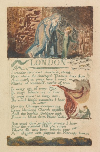 Pieśni niewinności i doświadczenia, płyta 39, Londyn (Bentley 46) autorstwa William Blake