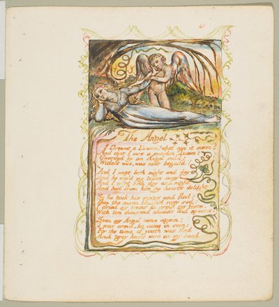 Pieśni niewinności i doświadczenia: Anioł, ca. 1825. autorstwa William Blake