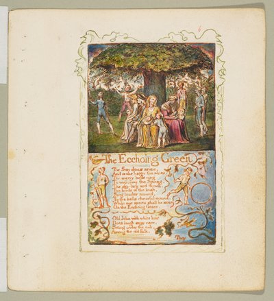 Pieśni Niewinności i Doświadczenia: Ekologiczna zieleń, ca. 1825. autorstwa William Blake