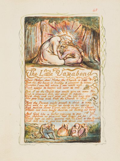 Pieśni niewinności i doświadczenia: Mały włóczęga, ca. 1825. autorstwa William Blake
