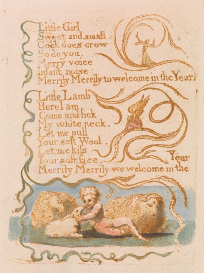 Frühling (Tafel 26) autorstwa William Blake