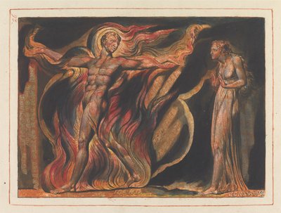 „Takie wizje ukazały mi się...”; Frontyspis do rozdziału 2 (Tablica 26) autorstwa William Blake