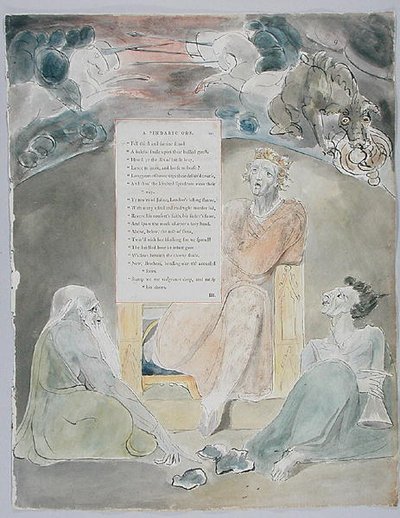Bard, projekt 61 z „Wierszy Thomasa Graya” autorstwa William Blake