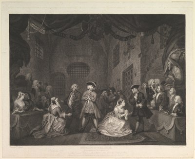 Opera żebraków, akt III, 1790. autorstwa William Blake