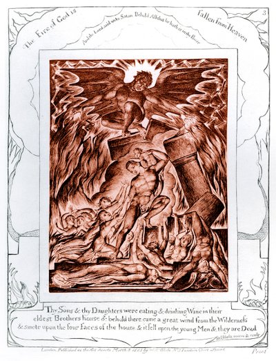 Ilustracje Księgi Hioba autorstwa Williama Blakea autorstwa William Blake