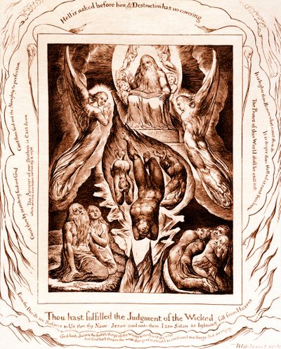 Ilustracje Księgi Hioba autorstwa Williama Blakea autorstwa William Blake