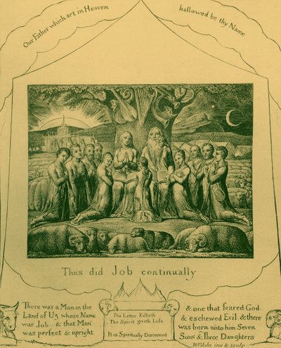 Ilustracje Księgi Hioba autorstwa Williama Blakea autorstwa William Blake