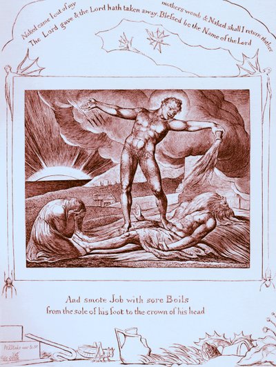 Ilustracje Księgi Hioba autorstwa Williama Blakea autorstwa William Blake