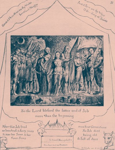 Ilustracje Księgi Hioba autorstwa Williama Blakea autorstwa William Blake
