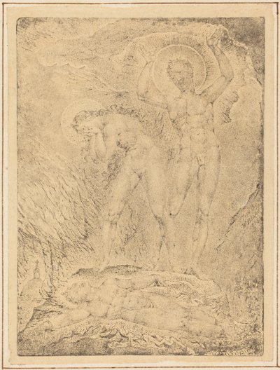 Spętanie Orków autorstwa William Blake
