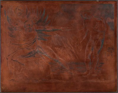 Der Kreis der korrupten Beamten; die Teufel quälen Ciampolo autorstwa William Blake