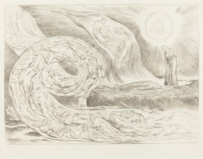 Krąg Rozpustnych: Paolo i Francesca autorstwa William Blake
