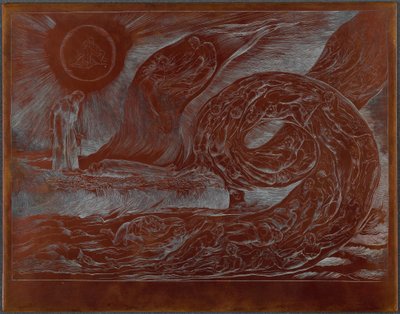 Krąg lubieżników: Paolo i Francesca autorstwa William Blake