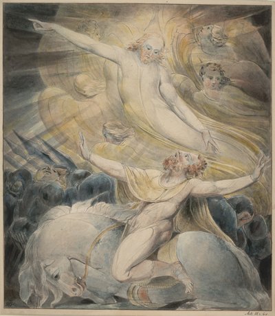 Nawrócenie Saula, ok. 1800 autorstwa William Blake