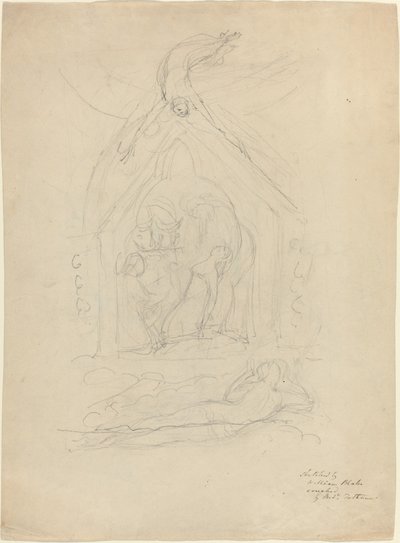 Zejście pokoju [recto] autorstwa William Blake