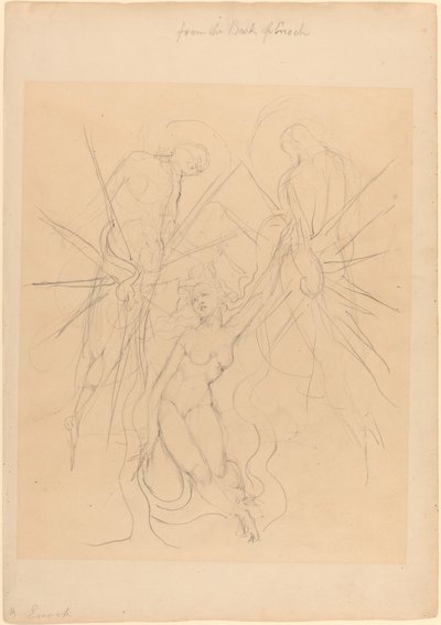 Zejście aniołów do jednej z córek mężczyzn autorstwa William Blake