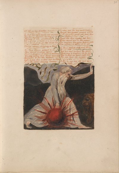 Pierwsza Księga Urizena, Bentley Kopia A autorstwa William Blake