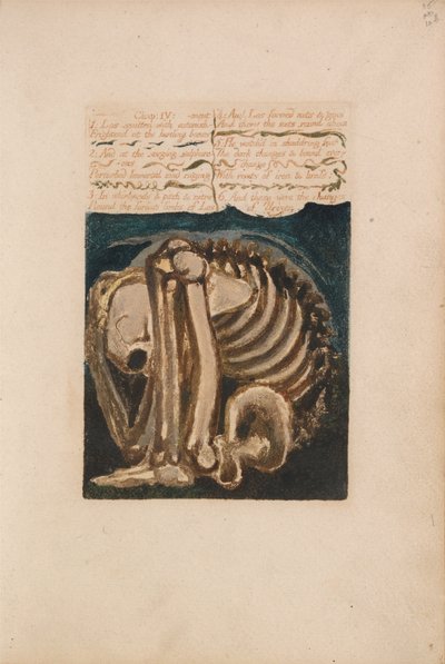 Pierwsza Księga Urizena, Tablica 12, Los Smitten ze zdumieniem.... (Bentley 8) autorstwa William Blake