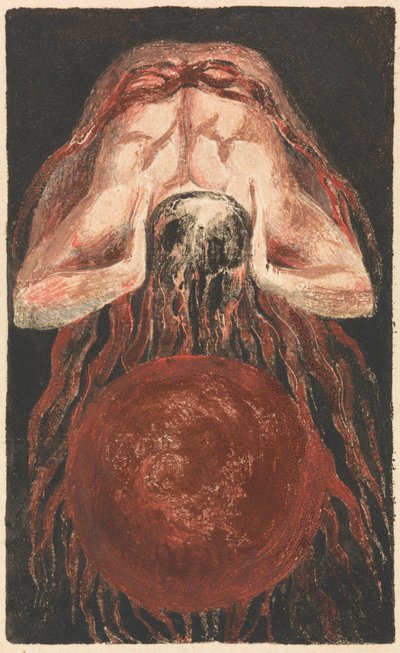 Pierwsza Księga Urizena, płyta 16 (Bentley 17) autorstwa William Blake