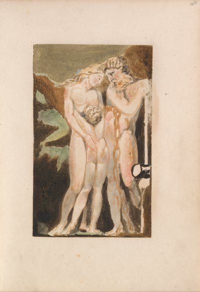 Pierwsza Księga Urizena, Tablica 18 (Bentley 21) autorstwa William Blake