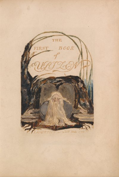 Pierwsza Księga Urizena, tabliczka 1 autorstwa William Blake
