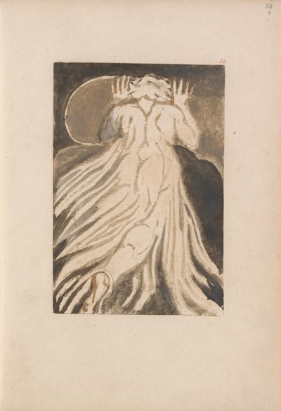 Pierwsza Księga Urizena, Tablica 28 (Bentley 27) autorstwa William Blake