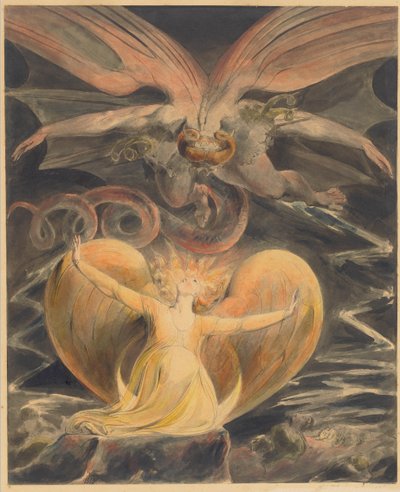 Wielki Czerwony Smok i Niewiasta obleczona w Słońce autorstwa William Blake