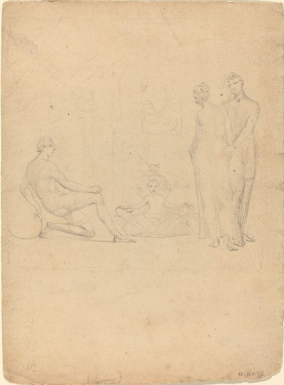 Niemowlę Herkules dusi węże autorstwa William Blake