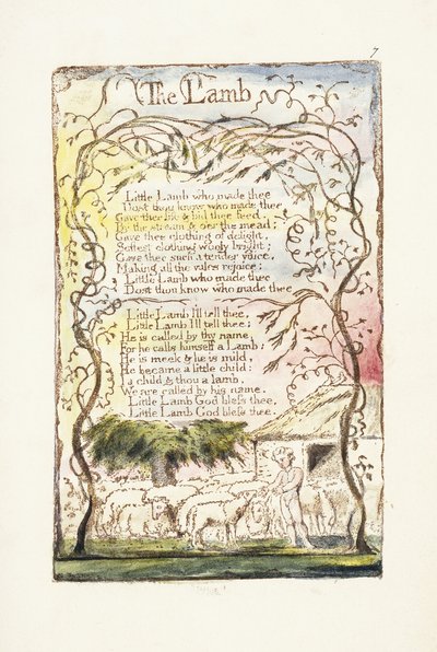 Baranek, 1789 autorstwa William Blake