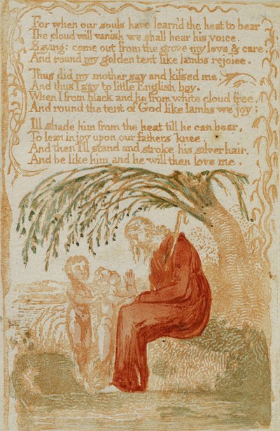 Mały czarny chłopiec, z Pieśni niewinności autorstwa William Blake