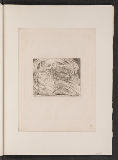 Pan odpowiada Jobowi z trąby powietrznej, 1825. autorstwa William Blake