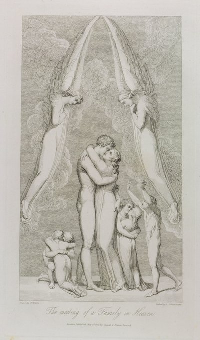 Spotkanie rodziny w niebie, pl.4, ilustracja z „Grób, wiersz” Williama Blake