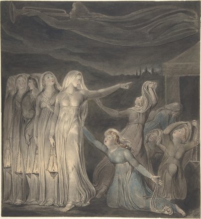 Przypowieść o pannach mądrych i głupich autorstwa William Blake