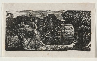 Pastorałki Wergiliusza, Ekloga I: Pasterz przegania wilka autorstwa William Blake