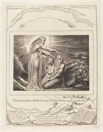 Wizja Boga autorstwa William Blake