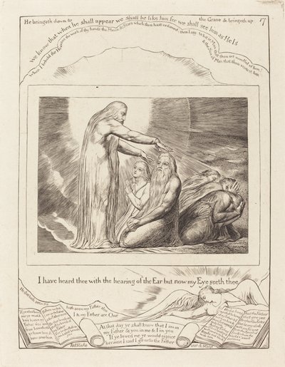 Wizja Boga, 1825. autorstwa William Blake